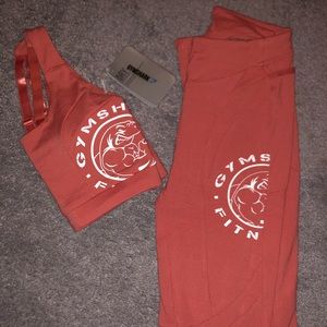 GYMSHARK MOROCCAN RED LEGACY OUTFIT